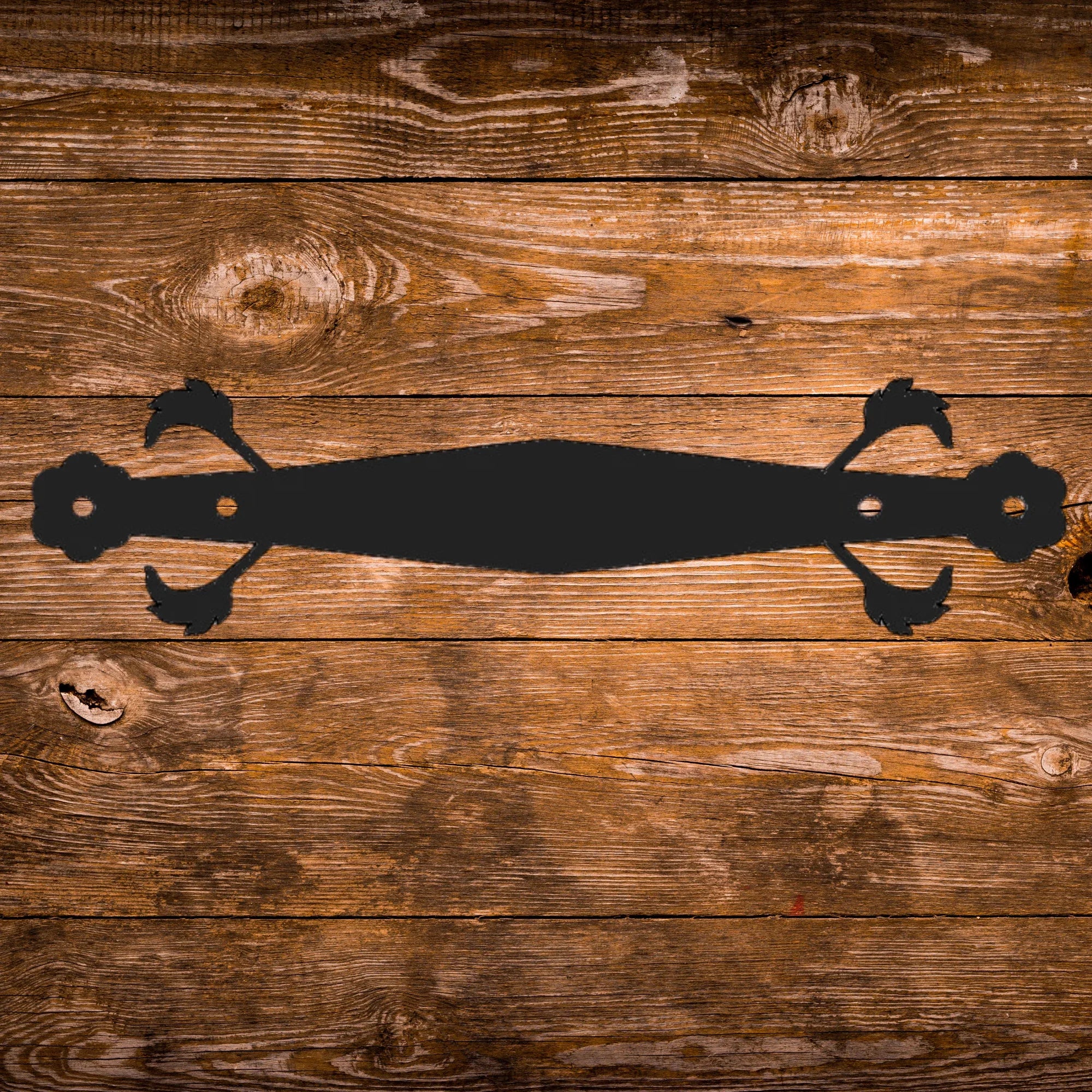German Castle Iron Straight Strap - Old West Iron