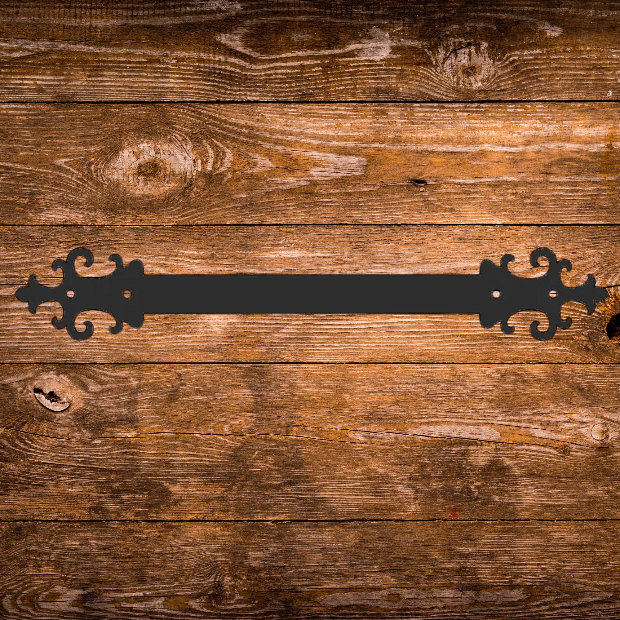 Gothic Cathedral Iron Straight Strap - Old West Iron