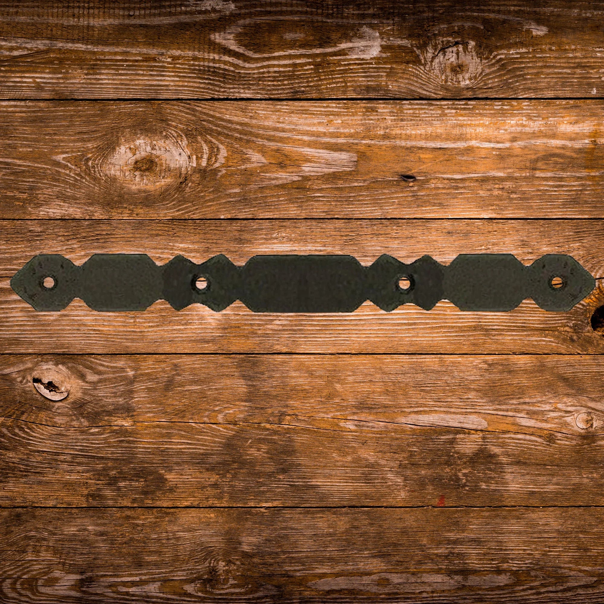 Art Deco Iron Straight Strap - Old West Iron
