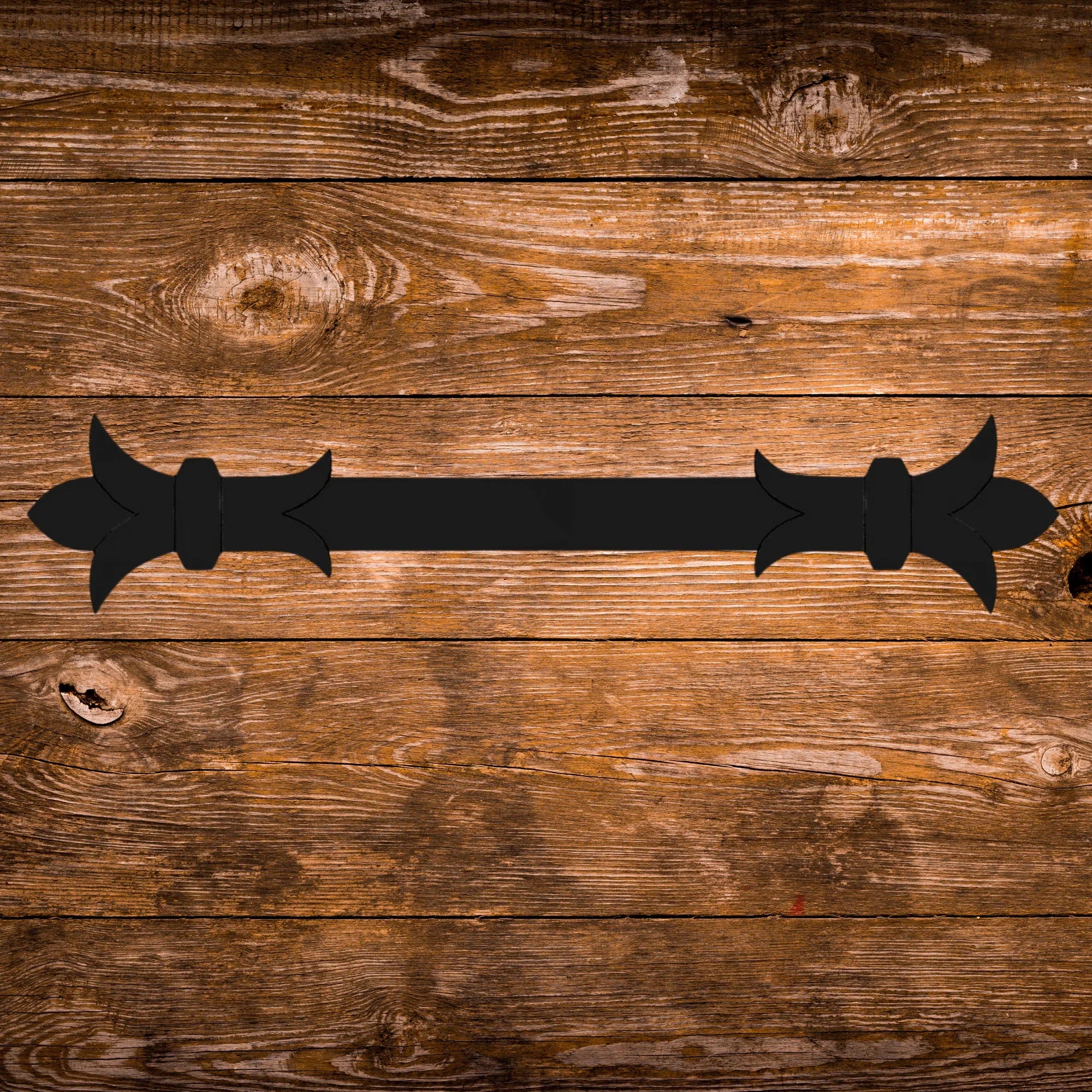 Babylonian Fleur De Lis Iron Straight Strap - Old West Iron