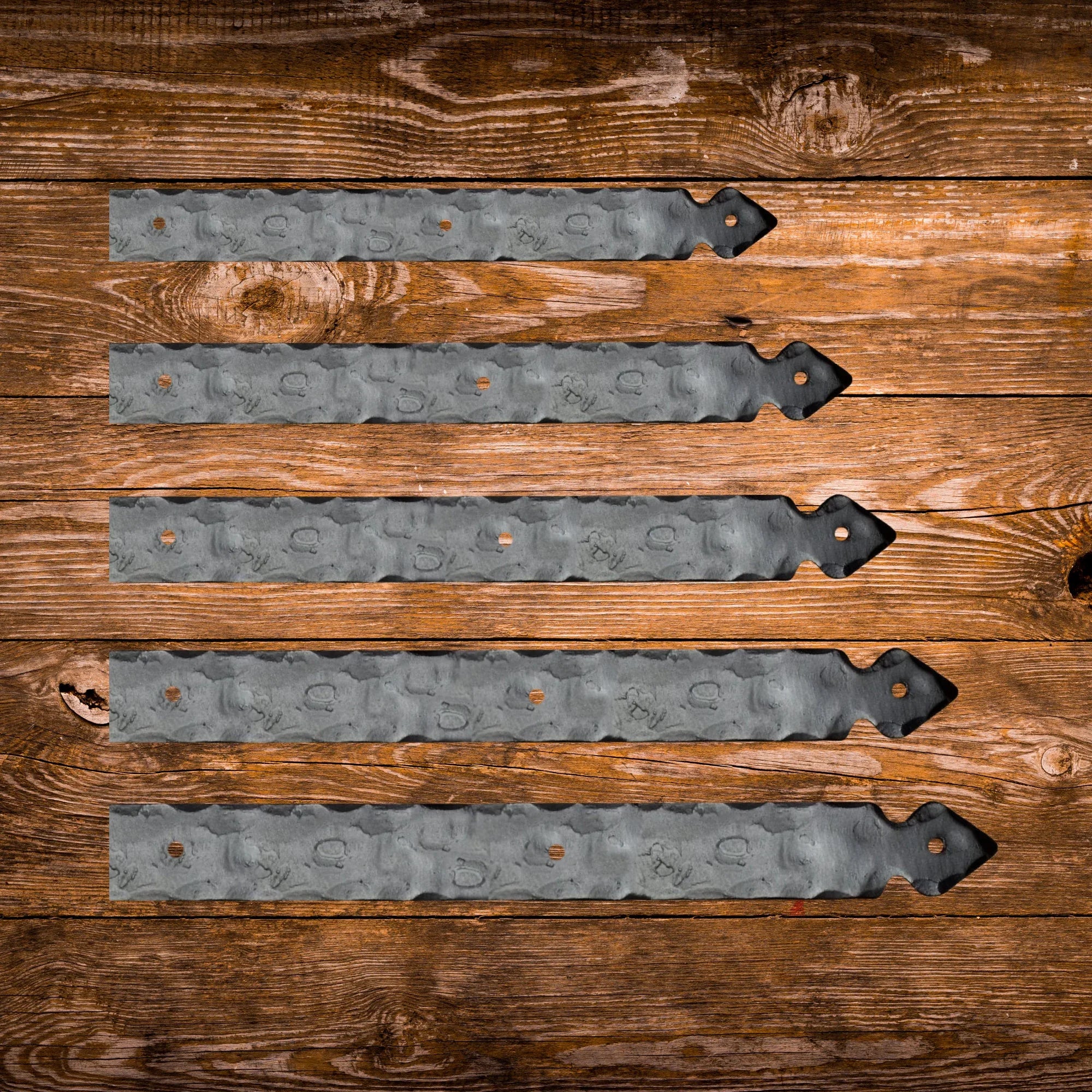 Rustic Wrought Iron Faux Hinge Strap - Old West Iron