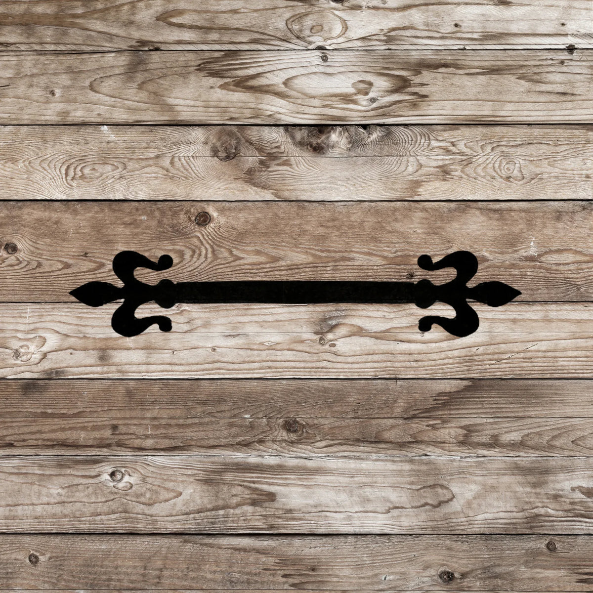Florence Fleur De Lis Iron Straight Plate - Old West Iron