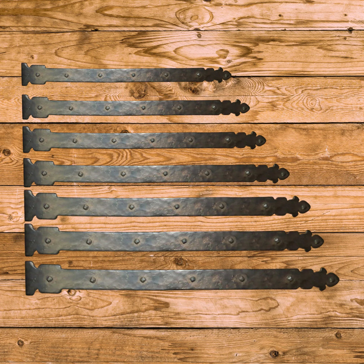 Spanish Cathedral Wrought Iron Faux Hinge Strap - Old West Iron