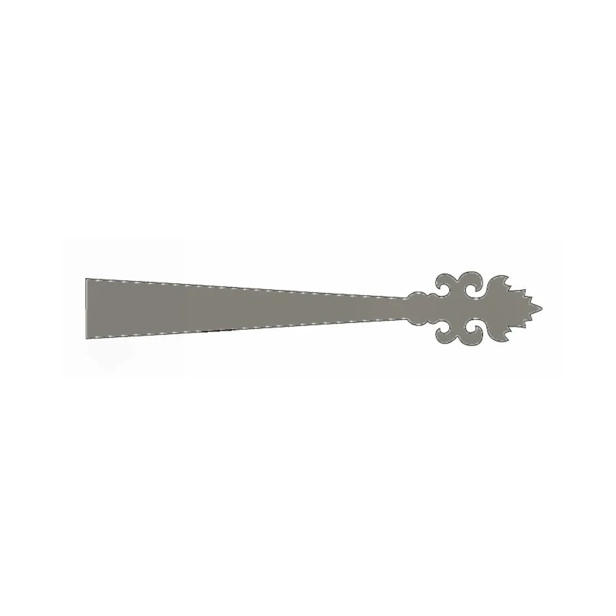 Romantic Wrought Iron Faux Hinge Strap - Old West Iron