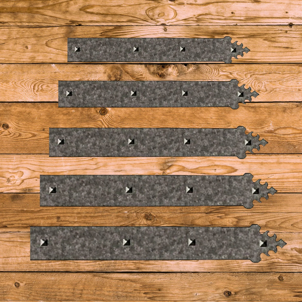 Ancient Persian Iron Faux Hinge Strap - Old West Iron