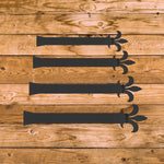 Egyptian Fleur De Lis Iron Faux Hinge Strap - Old West Iron