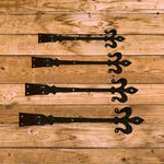 Florence Fleur De Lis Iron Faux Hinge Strap - Old West Iron