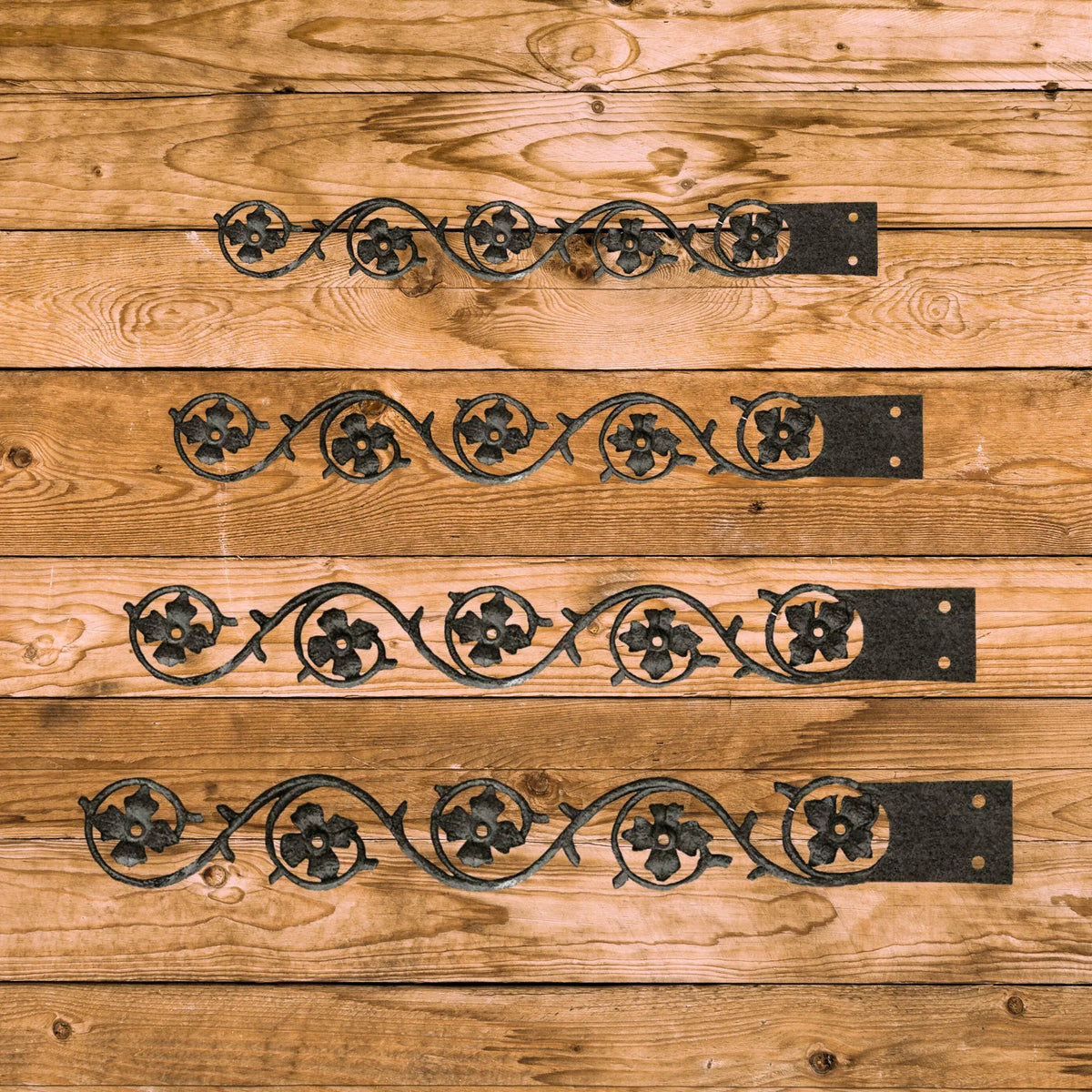 Finnish Folk Ironwork Faux Hinge Strap - Old West Iron