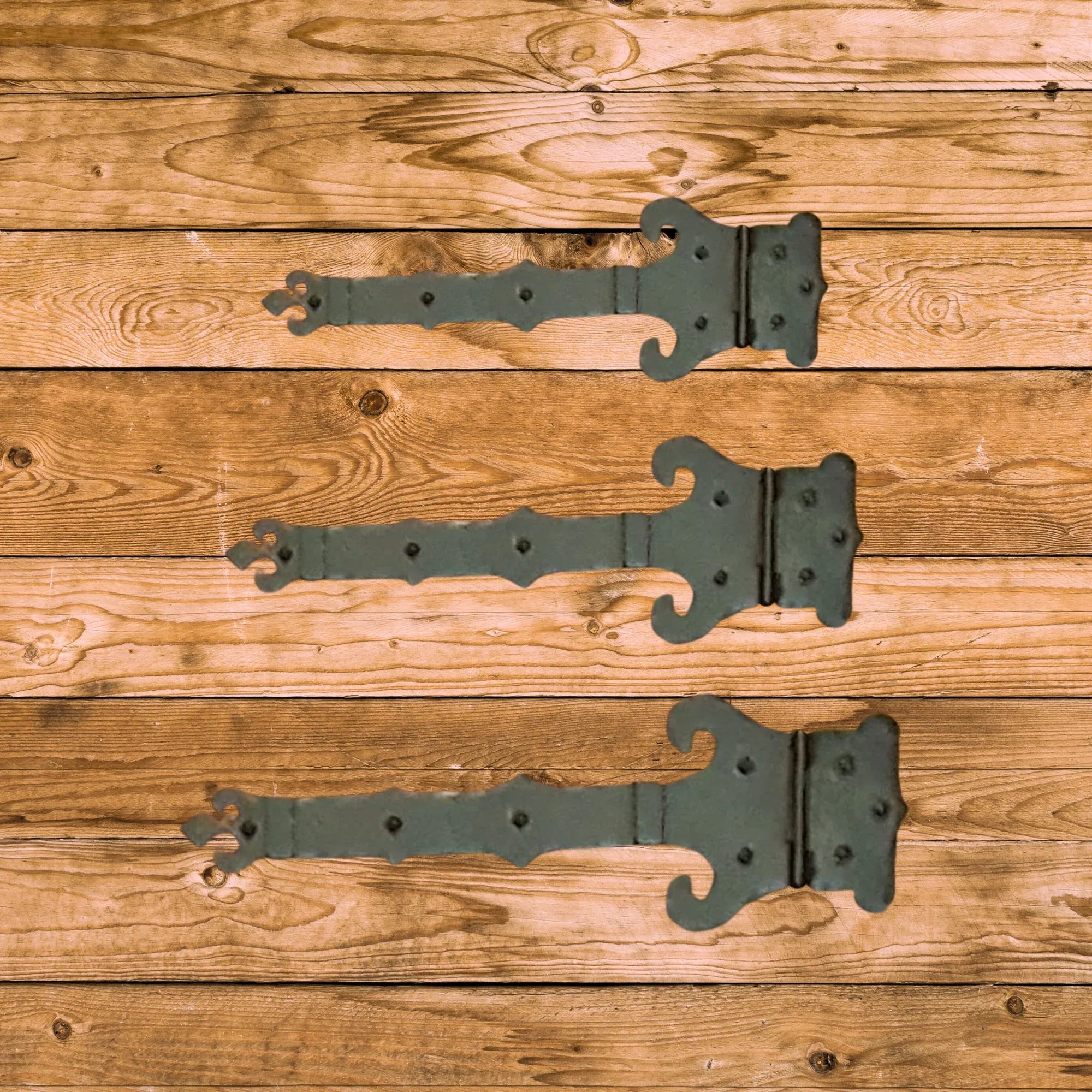 Baroque Iron Functioning Hinge Strap - Old West Iron