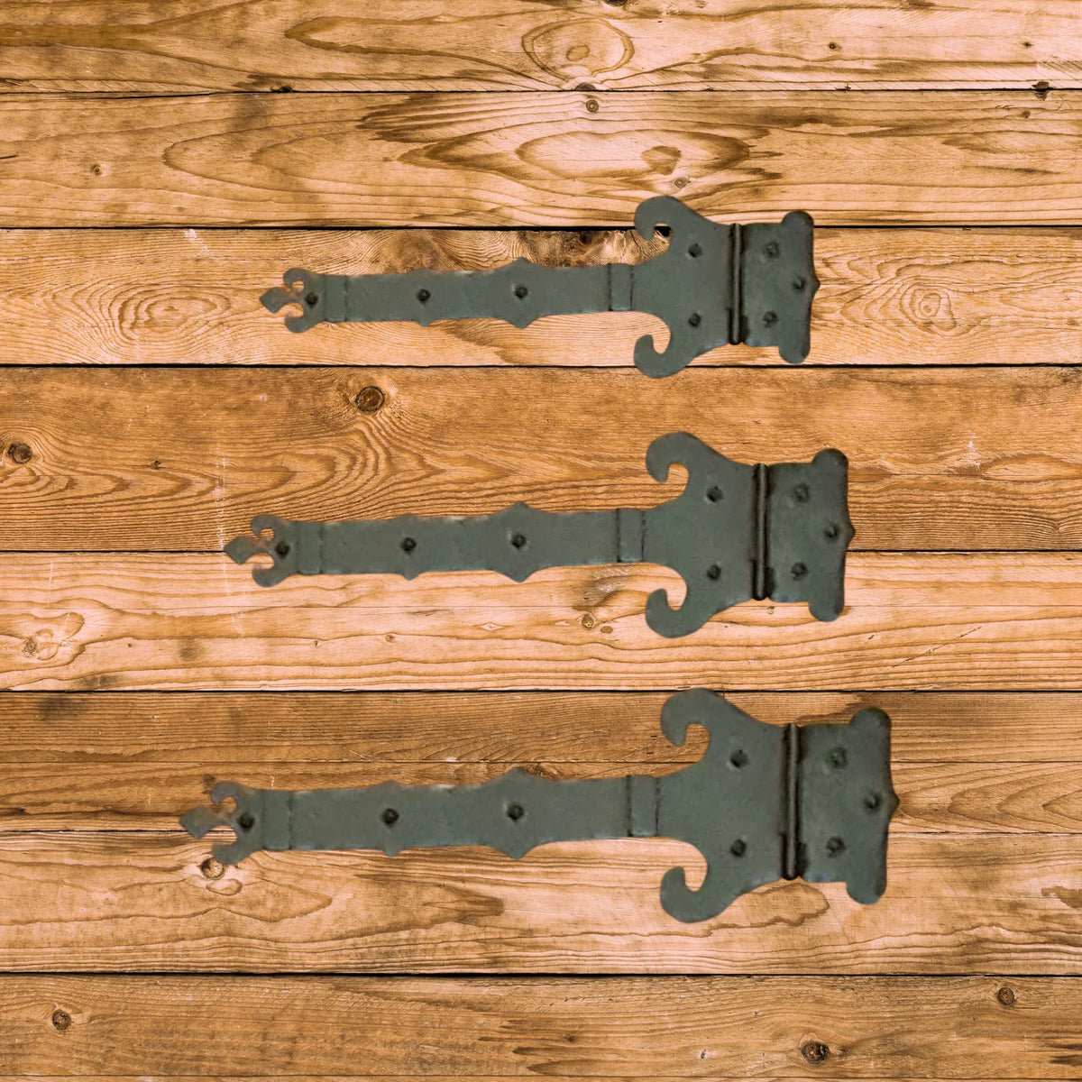 Baroque Iron Functioning Hinge Strap - Old West Iron