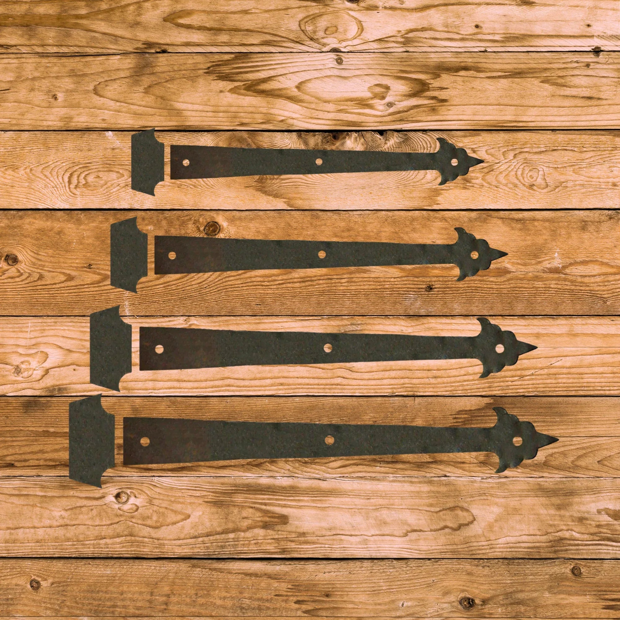 Early American Iron Functioning Hinge Strap - Old West Iron