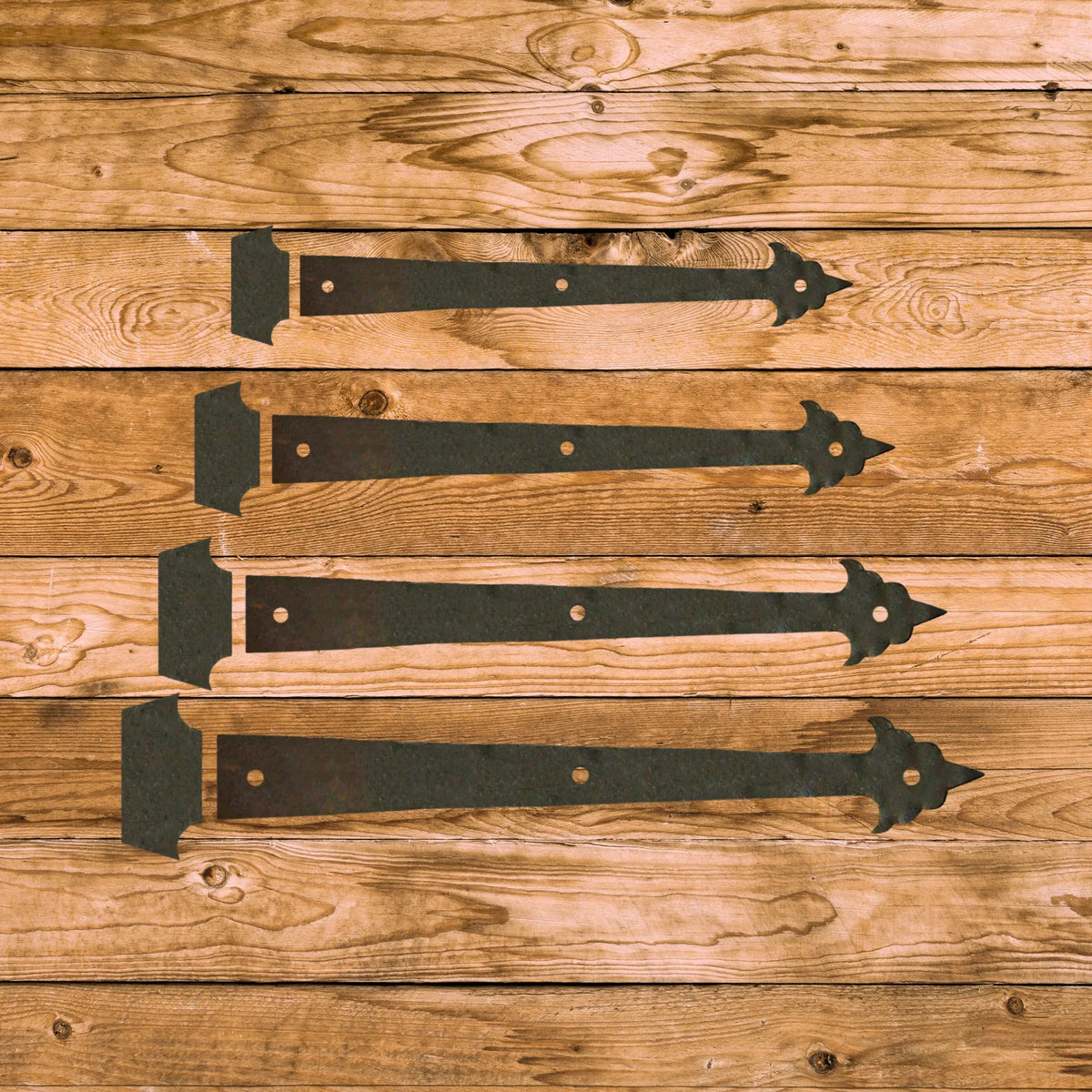 Early American Iron Functioning Hinge Strap - Old West Iron