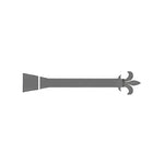 Egyptian Fleur De Lis Iron Functioning Hinge Strap - Old West Iron