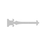 French Empire Iron Functioning Hinge Strap - Old West Iron