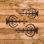 German Castle Iron Functioning Hinge Strap - Old West Iron