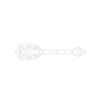 Gothic Cathedral Iron Functioning Hinge Strap - Old West Iron