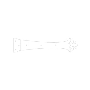 Greco-Persian Iron Functioning Hinge Strap - Old West Iron