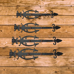 Medieval Wrought Iron Functioning Hinge Strap - Old West Iron