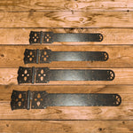 Shabby Chic Wrought Iron Functioning Hinge Strap - Old West Iron