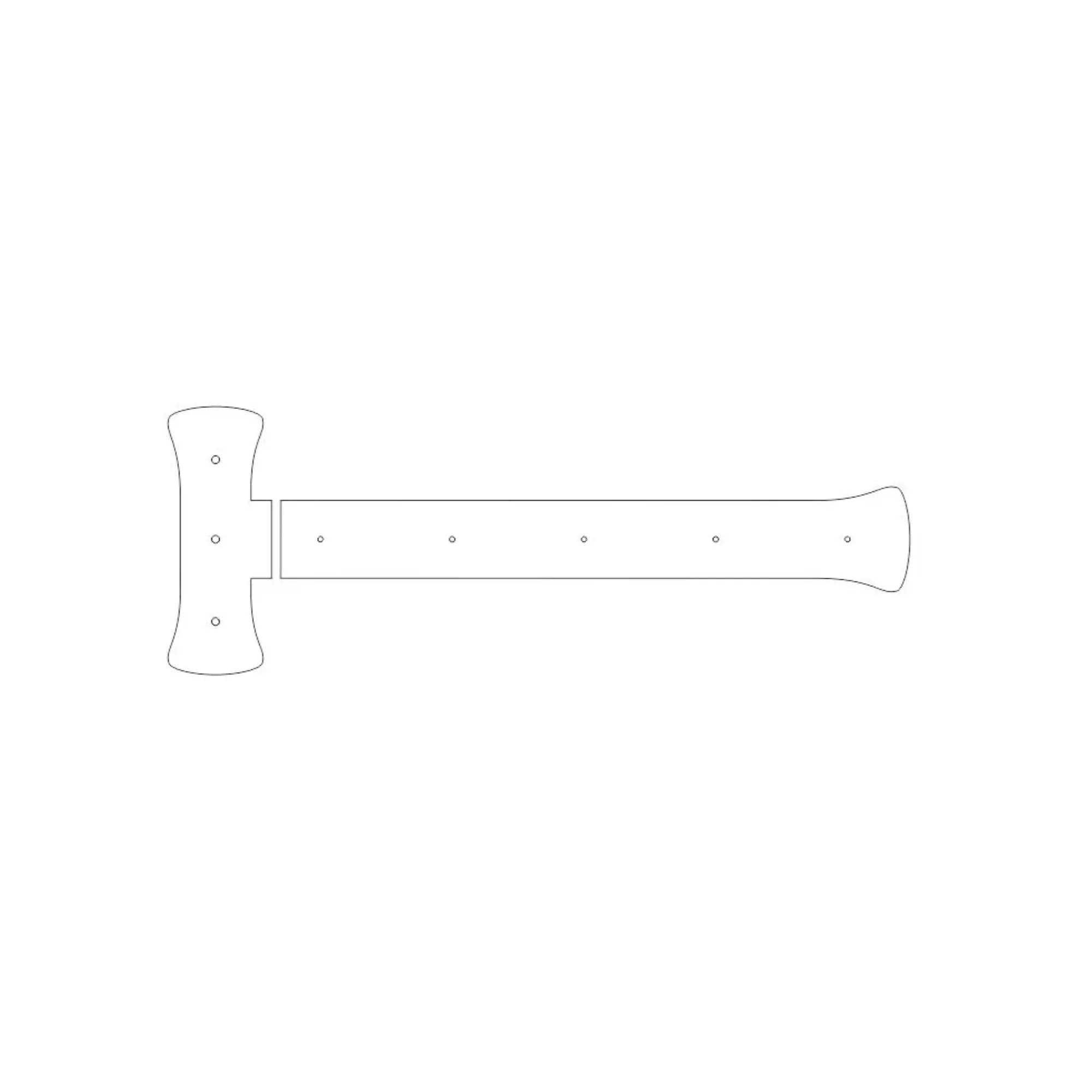 Traditional Tuscan Iron Functioning Hinge Strap - Old West Iron