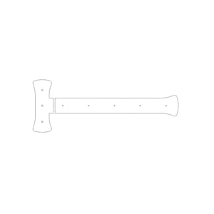 Traditional Tuscan Iron Functioning Hinge Strap - Old West Iron