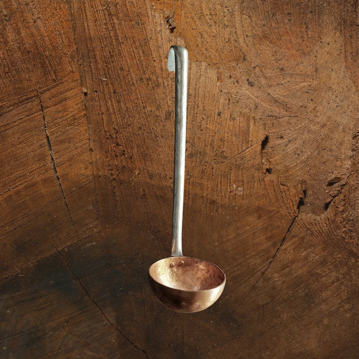 Copper Kitchen Utensil Set with Hooked Iron Handles - Old West Iron