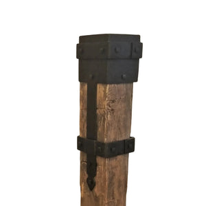 Rustic Iron Post Cap - Old West Iron