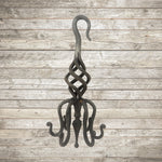 Iron Hanging Hook with 6 Hooks - Old West Iron