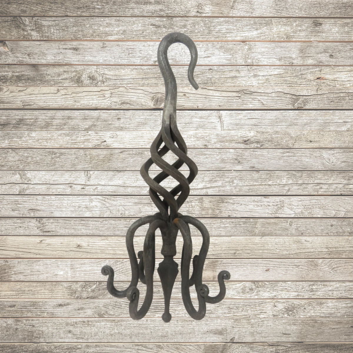Iron Hanging Hook with 6 Hooks - Old West Iron