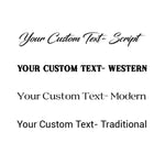Custom Entry Sign - Rectangular - Old West Iron