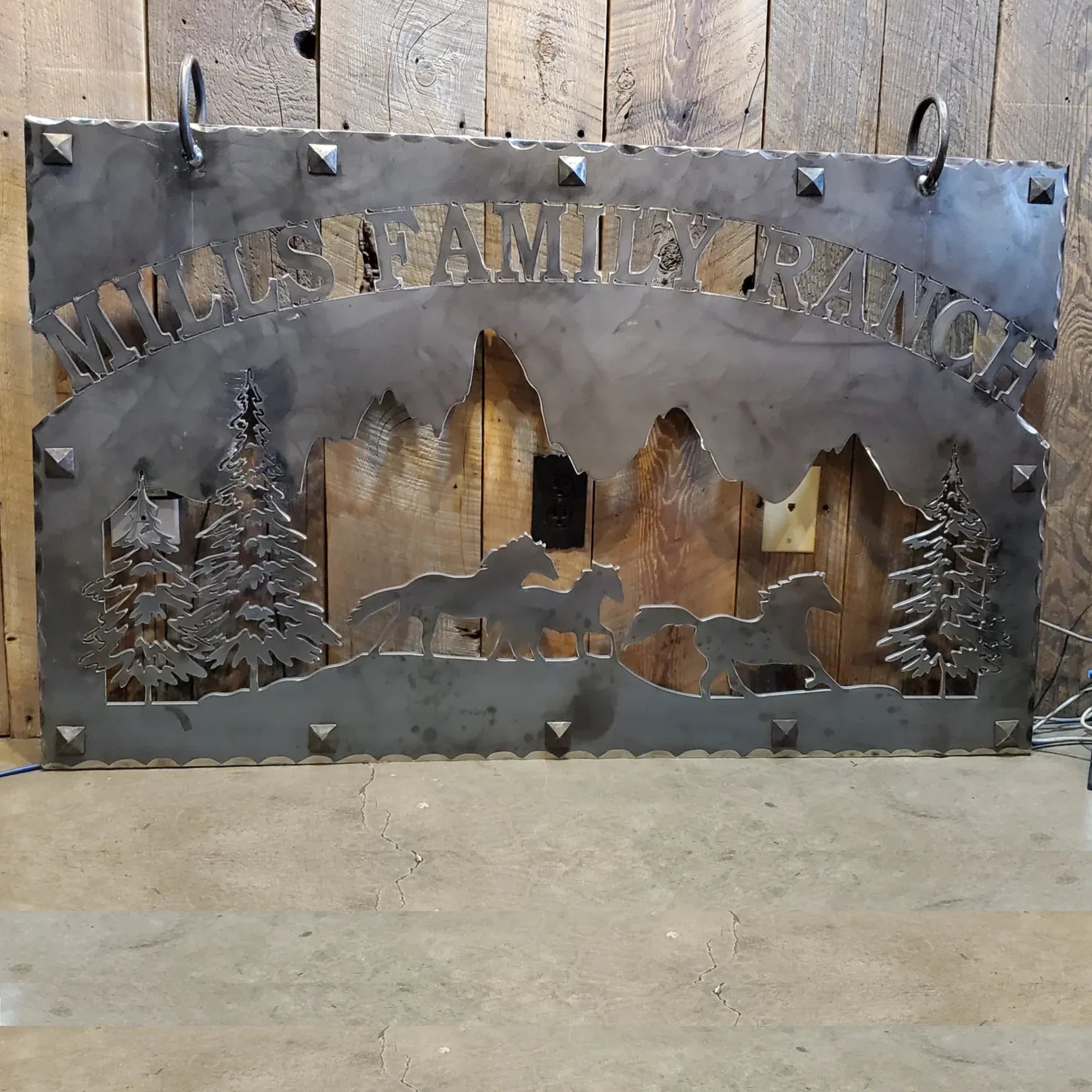 Western Iron Ranch Sign - Old West Iron