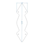 Neo-Classical Iron Push Plate - Old West Iron