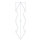 Neo-Classical Iron Push Plate - Old West Iron