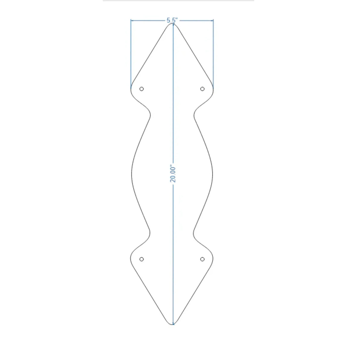 Neo-Classical Iron Push Plate - Old West Iron