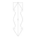 Neo-Classical Iron Push Plate - Old West Iron