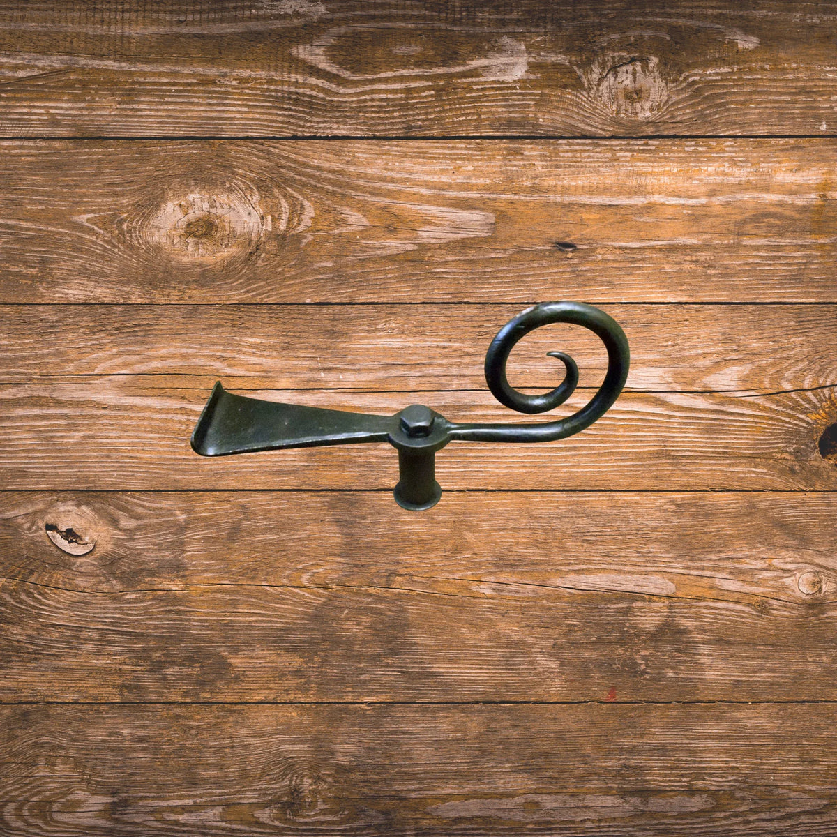 Early American Iron Shutter Dog - Old West Iron