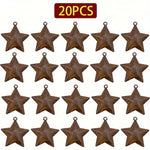 20pcs Rusty Stars - Old West Iron
