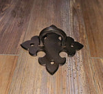 Portuguese Gothic Iron D Ring Anchor Plate - Old West Iron