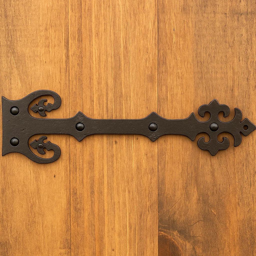 XL Renaissance Wrought Iron Faux Hinge Strap - Old West Iron
