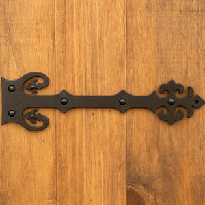 XL Renaissance Wrought Iron Faux Hinge Strap - Old West Iron