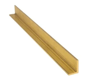 1 1/2" x 1 1/2" x 1/8" Solid Brass Angle Iron - Old West Iron