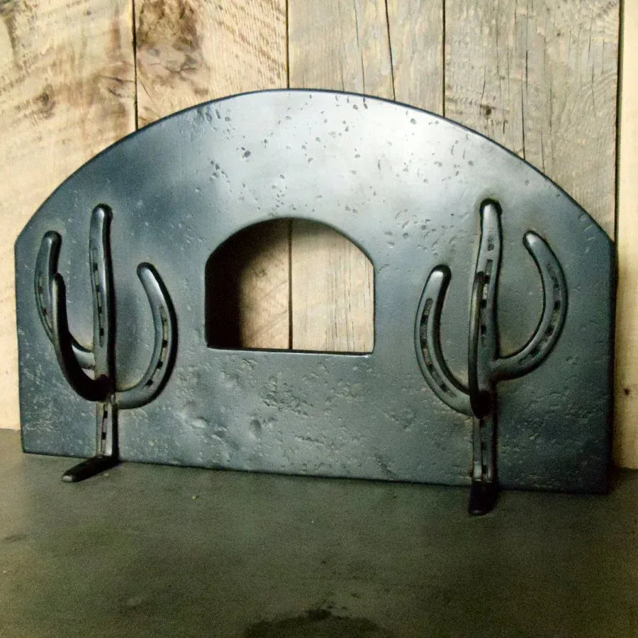 Southwestern Arched Freestanding Pizza Oven Door - Old West Iron