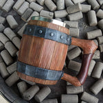 Stainless Steel Whiskey Barrel Coffee Mug - Old West Iron
