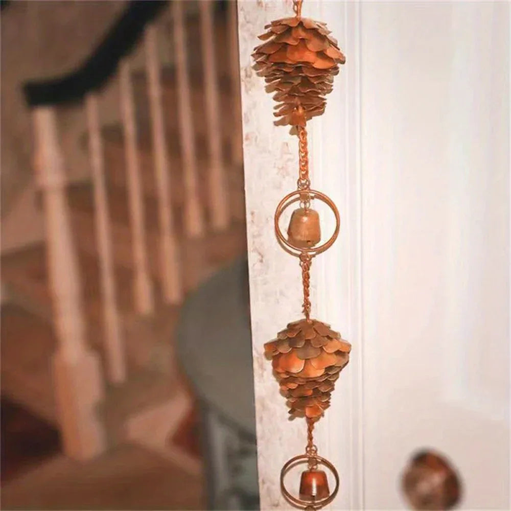 Pinecone Autumn Windchime - Old West Iron