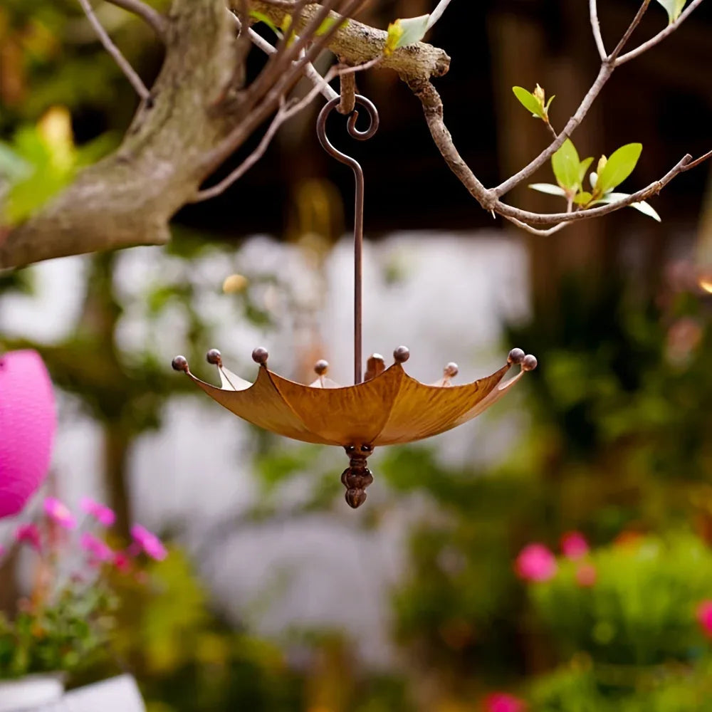 Iron Umbrella Bird Feeder - Old West Iron