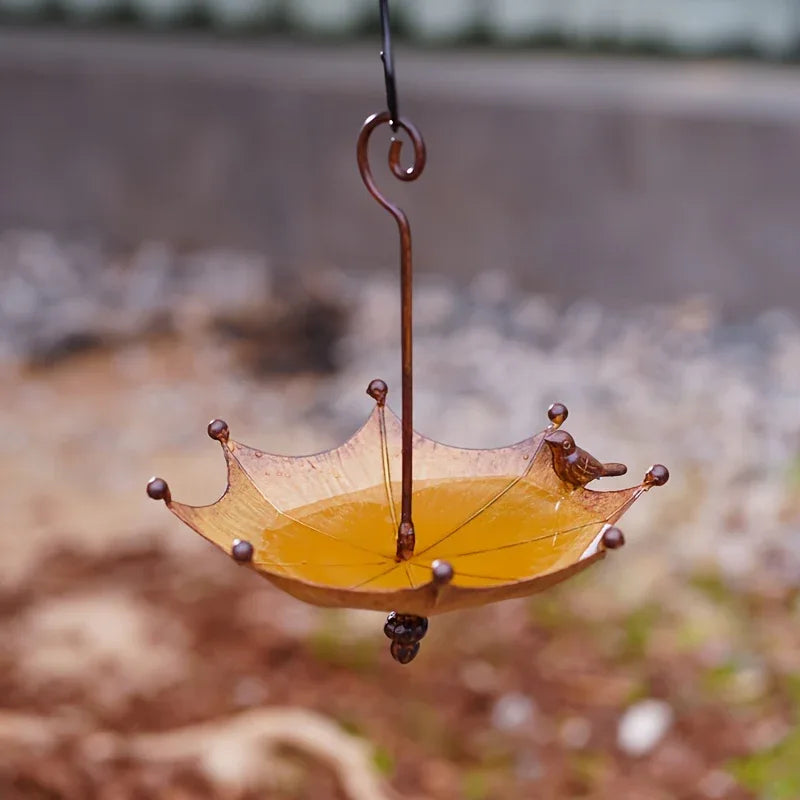 Iron Umbrella Bird Feeder - Old West Iron