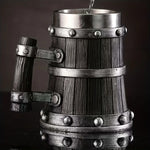 Loki Simulated Wooden Viking Beer Mug - Old West Iron