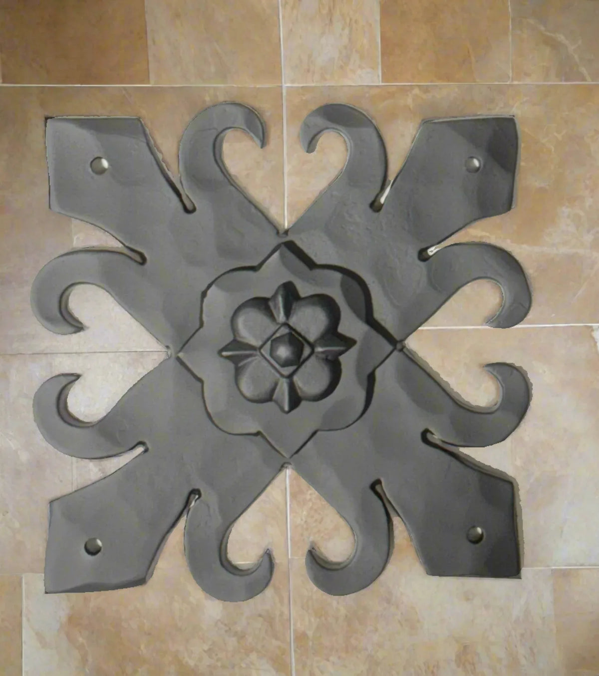 Authentic 15th Century Iron Rosette - Old West Iron