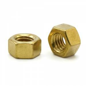 Brass Finished hex Nuts - Old West Iron
