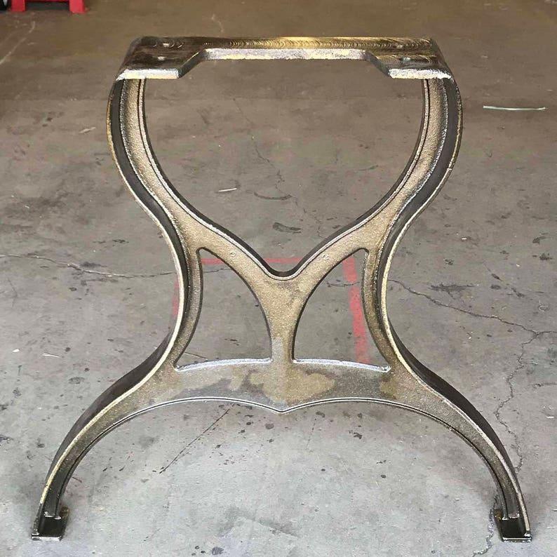 CLEARANCE- LIMITED STOCK Cast Iron Dining Table Legs, 2 pack - Old West Iron